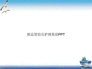 胆总管结石护理查房优质课件.ppt