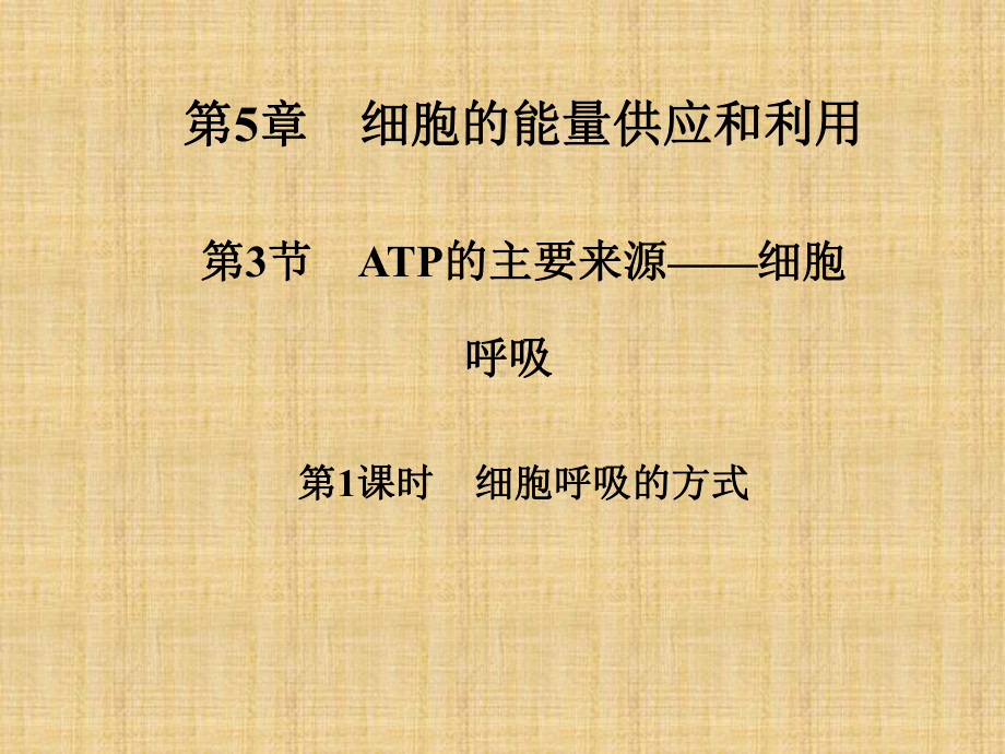 细胞呼吸的方式课件.ppt_第1页