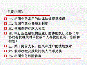 与柜面业务相关法律知识课件.ppt