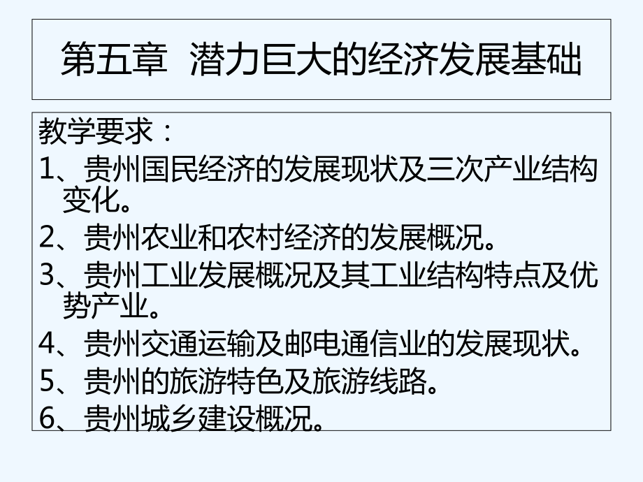 贵州省情第五章潜力巨大的经济发展基础课件.ppt_第1页