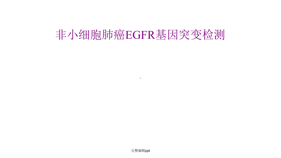 非小细胞肺癌EGFR基因突变检测课件整理.ppt_第1页