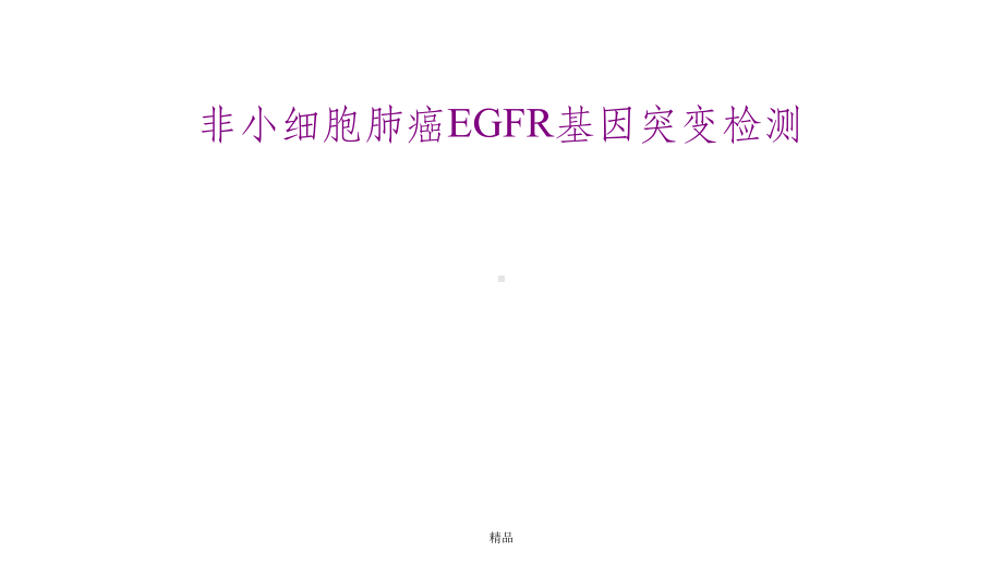 非小细胞肺癌EGFR基因突变检测课件.ppt_第1页