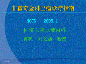 非霍奇金淋巴瘤诊疗指南1专业课件.ppt