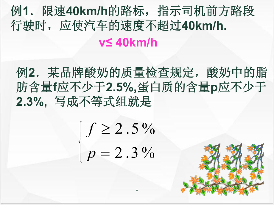 高中数学人教版《不等关系与不等式》优秀课件1.ppt_第3页