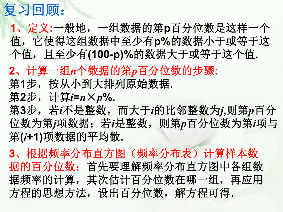 高中数学人教A版必修第二册总体集中趋势的估计优秀课件.ppt_第2页