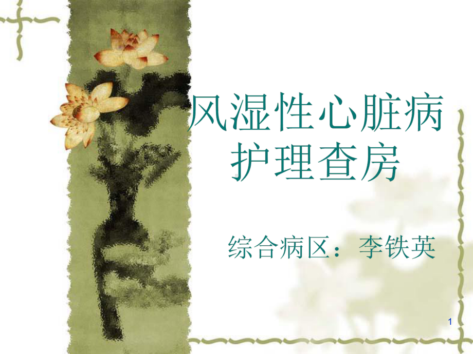 风湿心脏病护理概要课件.ppt_第1页