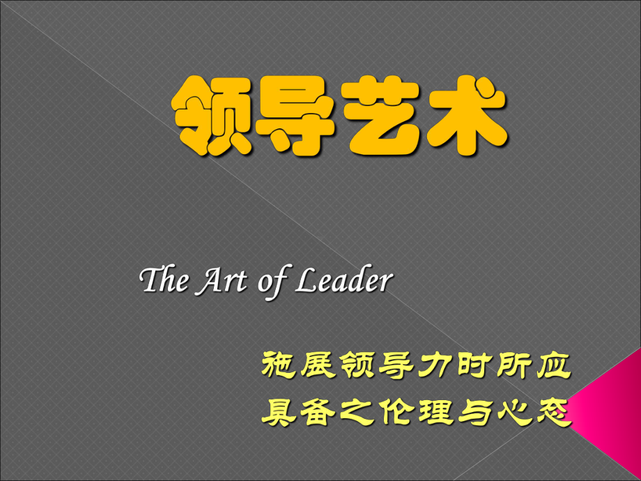 领导艺术培训教材课件.ppt_第1页