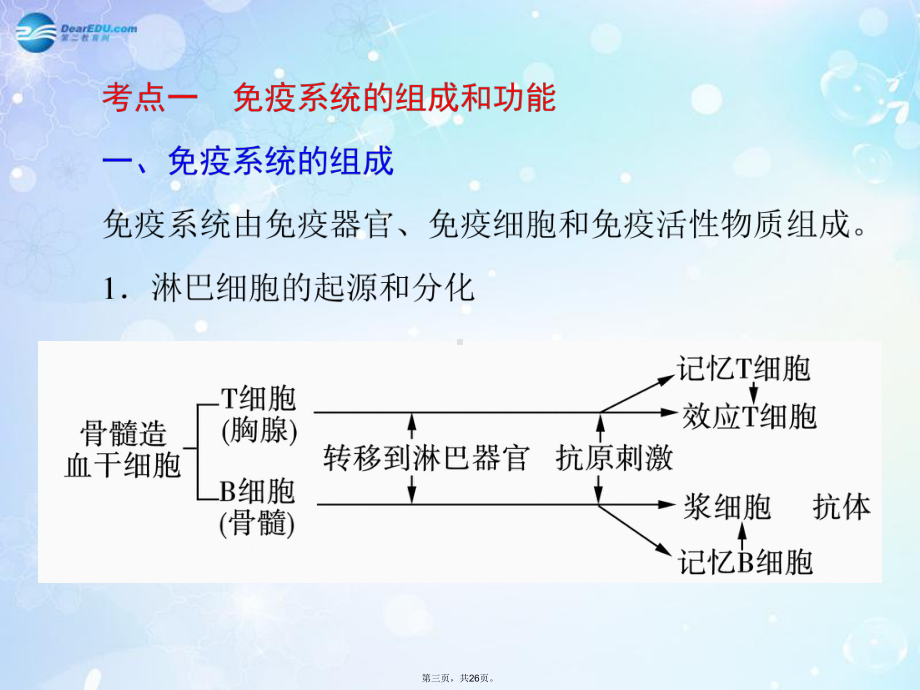 高考生物一轮总复习-第27讲-免疫调节课件-新人教版必修3.ppt_第3页