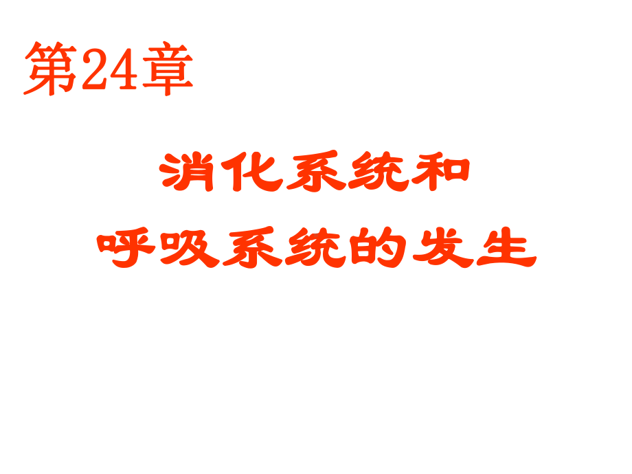 消化系统和呼吸系统的发生-课件(同名23).ppt_第1页