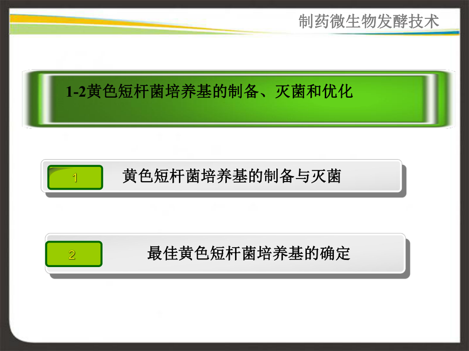 项目3黄色短杆菌培养基的制备灭菌和优化课件.ppt_第2页