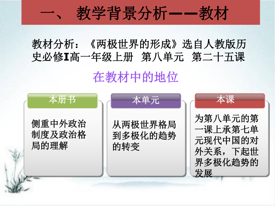 人教版必修一第25课-两极世界的形成说课课件.ppt_第3页