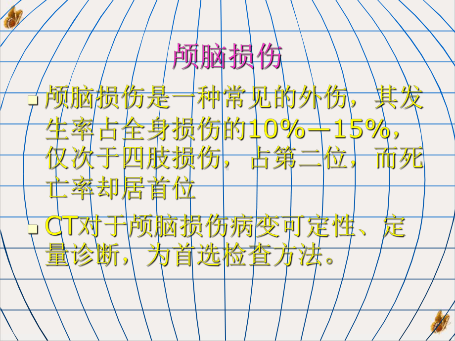 颅脑损伤的影像学表现培训课程课件.pptx_第1页