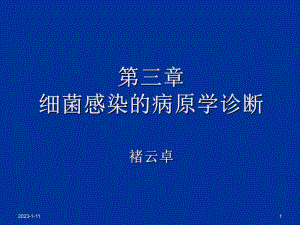 临床微生物学与检验第三章细菌感染的病原学诊断课件.ppt