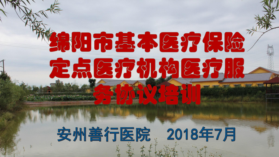 某市医疗保险定点医疗机构医疗服务协议培训教材整理课件.pptx_第1页