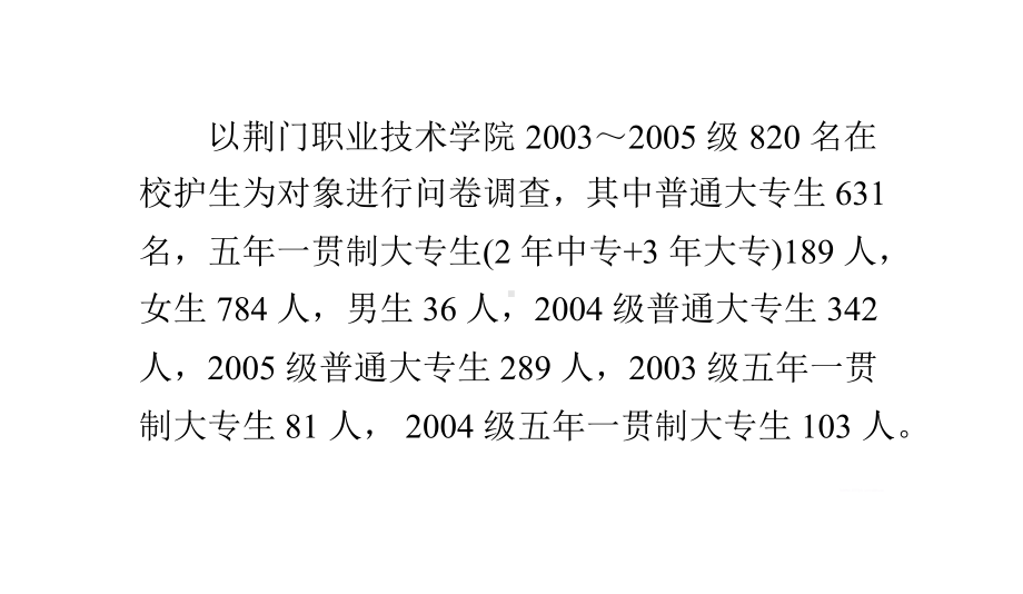 高校专科护理系学生心理健康状况调查分析课件.pptx_第3页