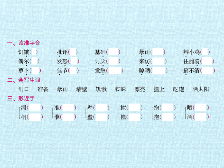 部编版三年级上册语文《第四单元-复习课件》课件.pptx_第2页