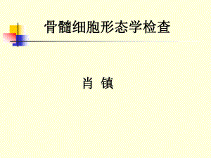 骨髓细胞形态学课件.ppt