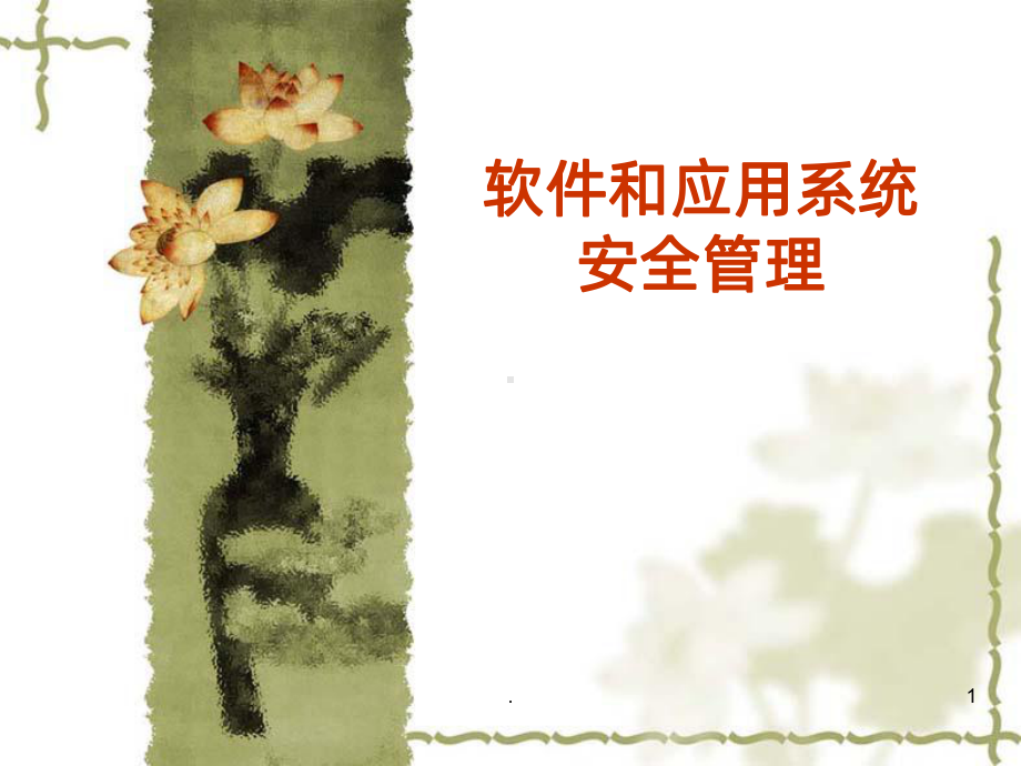 软件和应用系统安全管理课件.ppt_第1页