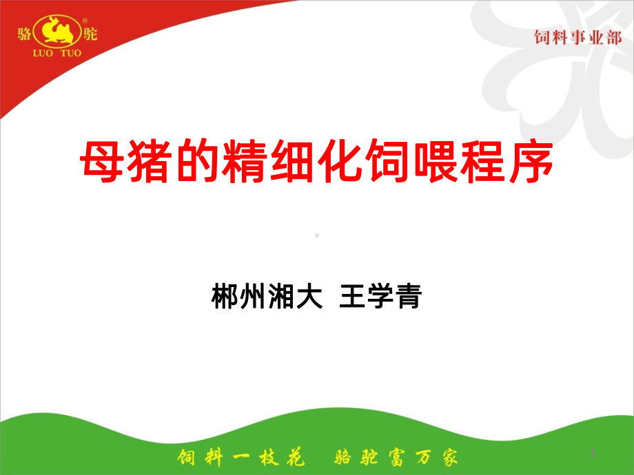 母猪的精细化饲喂程序课件.ppt_第1页