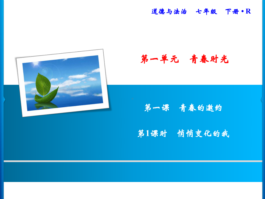 部编版七年级道德与法治下册第一单元复习试题课件版.pptx_第1页