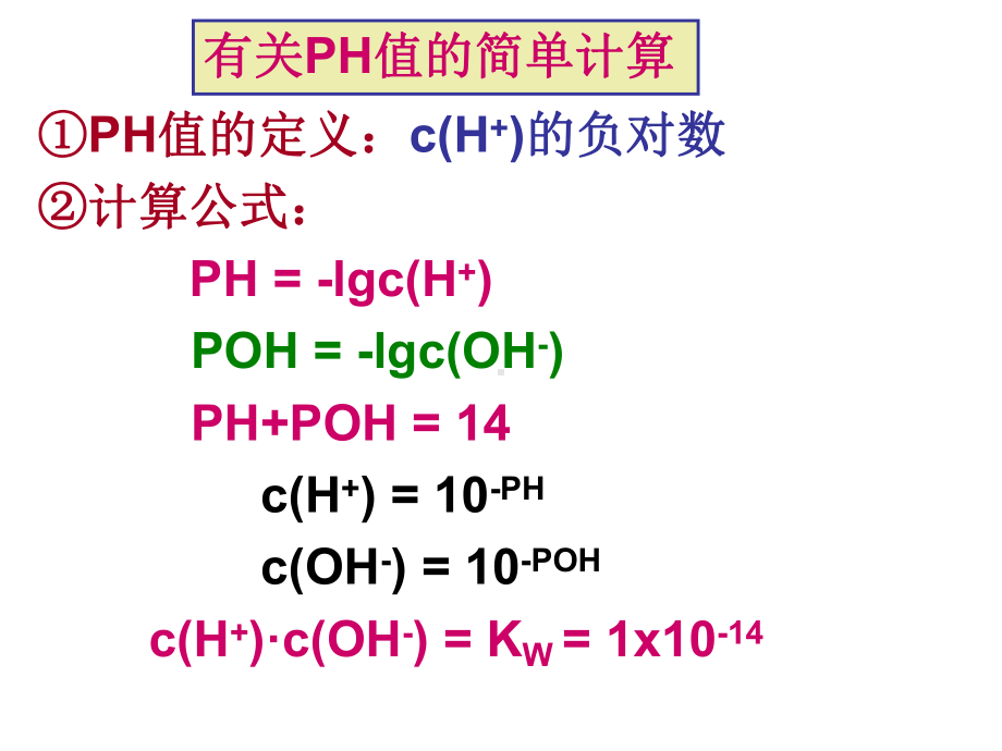 溶液ph值的计算课件.pptx_第1页