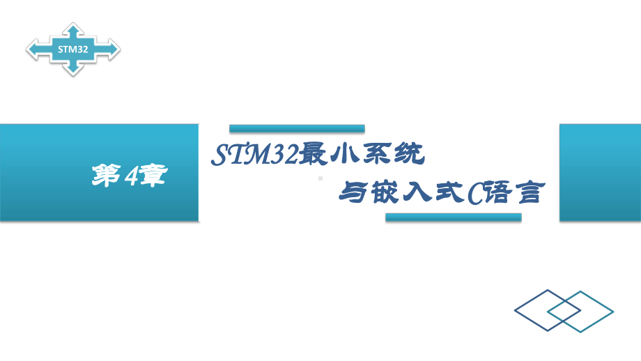 第4章-STM32最小系统与嵌入式C语言[]课件.pptx_第1页