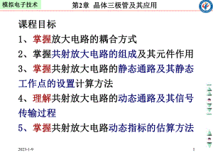 共射极放大电路分析教材课件.ppt