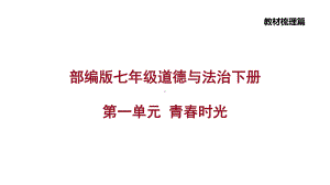 部编版七年级道德与法治下册第一单元复习课件.pptx