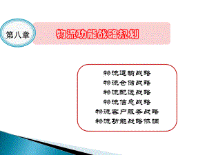 8物流功能战略规划[]课件.ppt