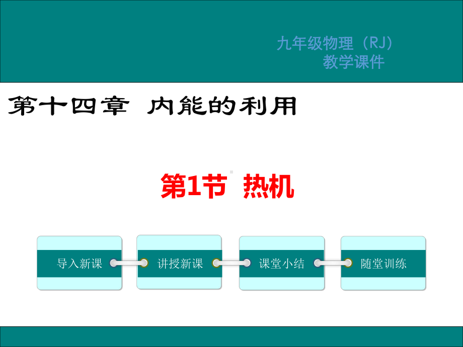 人教版九年级物理上册课件第十四章内能的利用教学课件.ppt_第1页