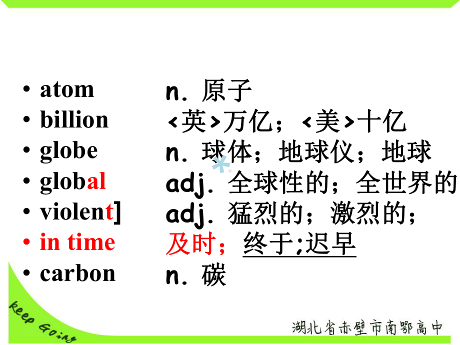 新课标高中英语必修三unit4-词汇课件.ppt（纯ppt,可能不含音视频素材）_第2页