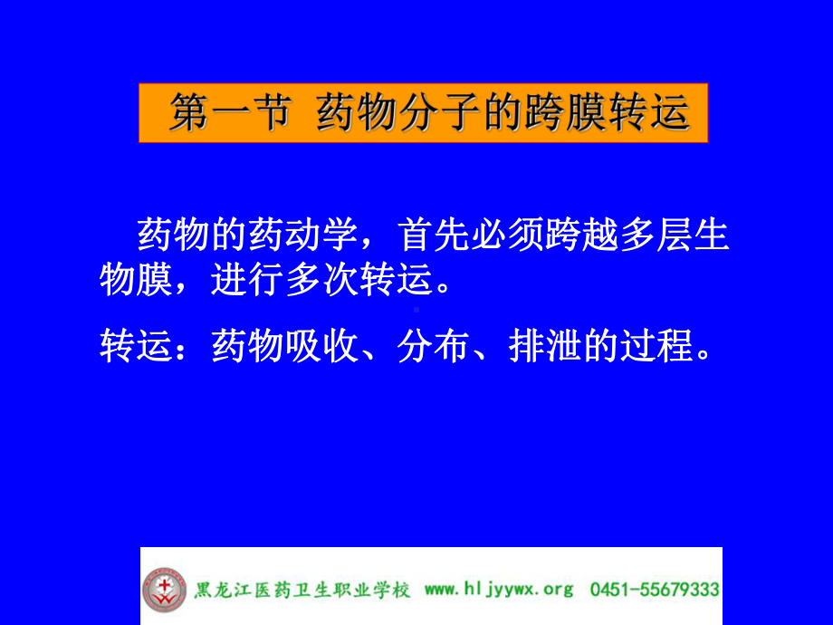 药学专业-应用药理基础-第三章药物代谢动力学-黑龙江医药卫生职业学校课件.ppt_第3页