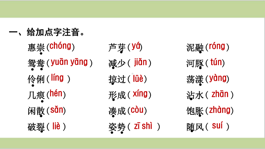 部编人教版三年级下册语文期末复习课件(单元复习和专题复习).ppt_第3页