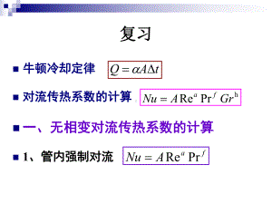 高职高专化工原理教学课件-陆美娟版-传热-4-4-对流传热(二)、传热计算(一).ppt