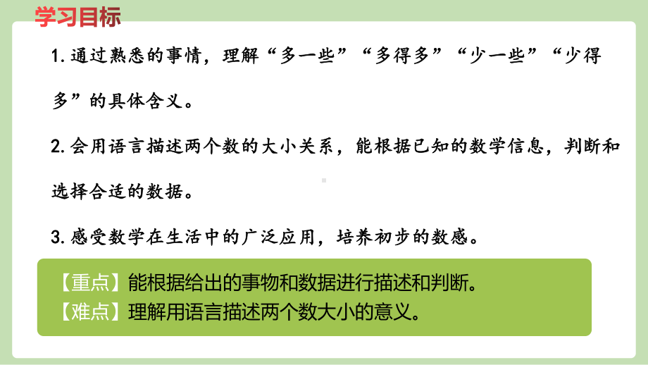 一年级下册数学课件-3.7用语言描述两个数的大小 (共16张PPT)冀教版.pptx_第2页