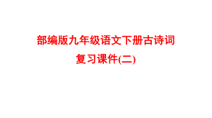 部编版九年级语文下册古诗词复习课件(二).pptx