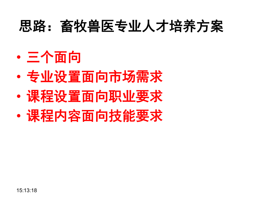 畜牧兽医专业人才培养方案汇报课件.pptx_第1页