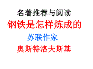 名著导读《钢铁是怎样炼成的》-课件.ppt