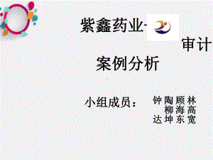 紫鑫药业审计案例分析课件.ppt