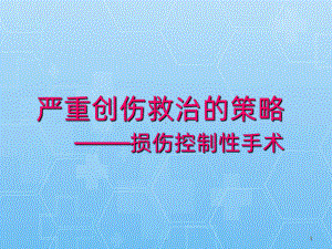 严重创伤救治的策略课件.ppt