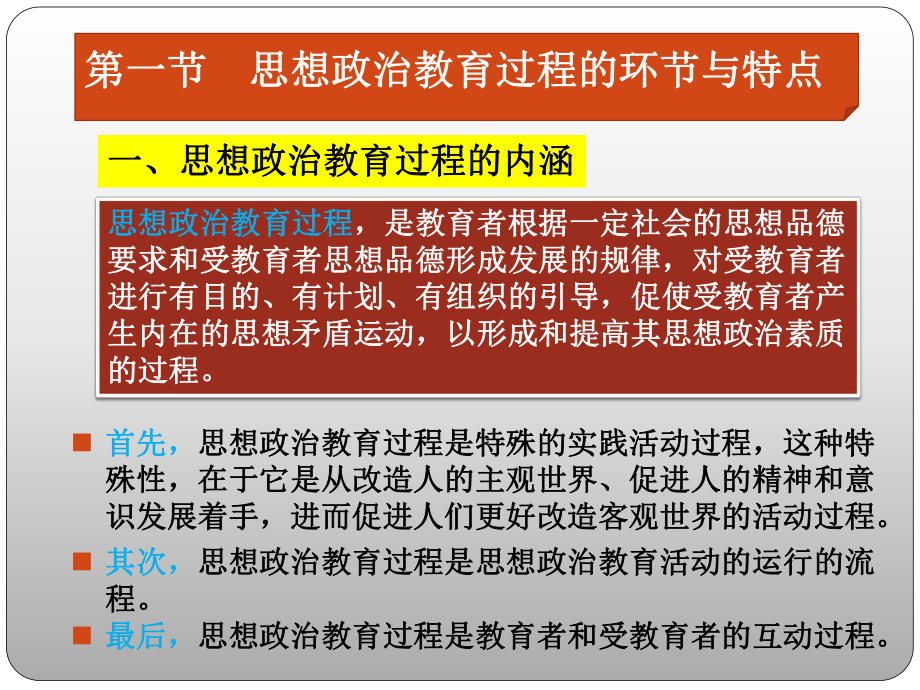 《思想政治教育学原理》第四章-思想政治教育的过程和规律-第五章-教育内容任务-第六章教育者和教育对象课件.pptx_第3页