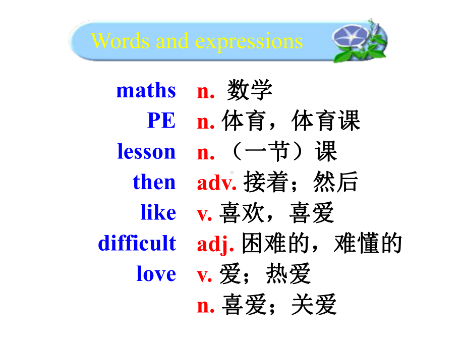 七年级英语上册Module5MyschooldayUnit1Ilovehistory教学课件(新版)外研版.ppt（纯ppt,可能不含音视频素材）_第3页