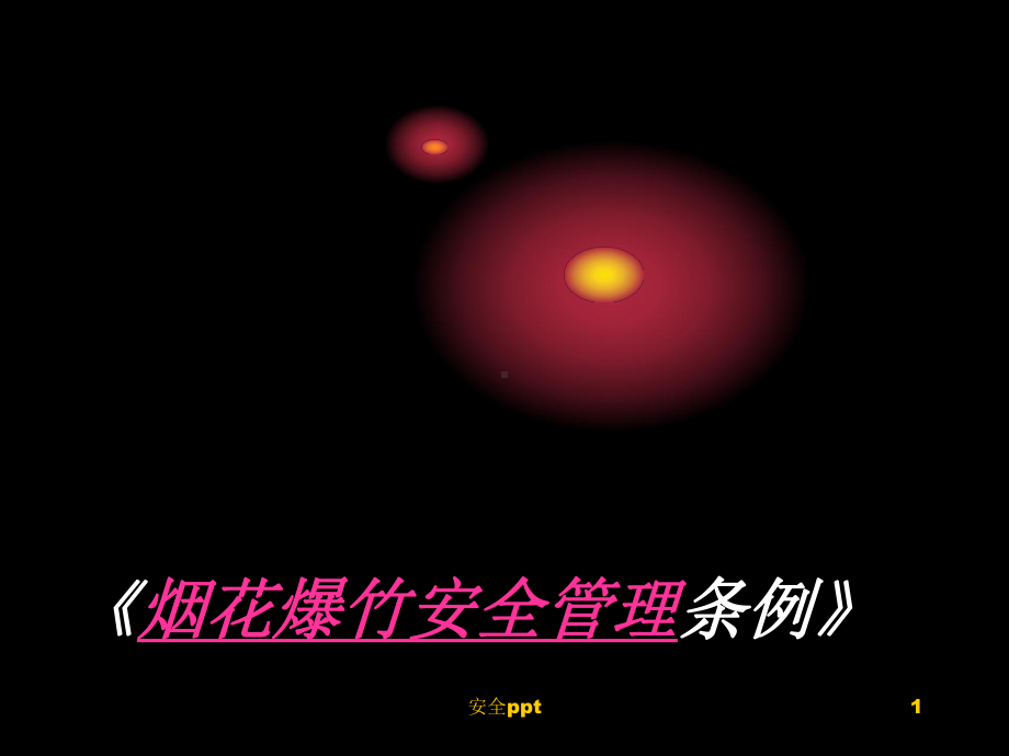 烟花爆竹安全管理条例课件.ppt_第1页