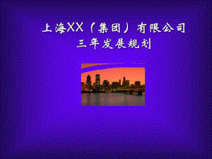 上海XX(集团)有限公司三年发展规划课件.ppt