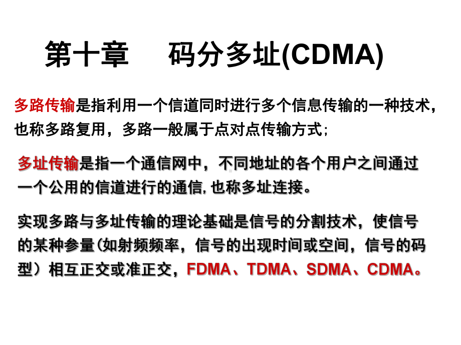 通信原理-第五版-第10章-码分多址课件.ppt_第1页