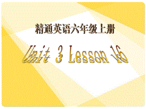 六年级上册英语课件－Unit3 Would you like to come to my birthday party？（Lesson16) ｜人教精通版 (共23张PPT).ppt