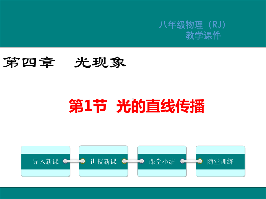 人教版八年级物理上册课件第四章光现象教学课件.ppt_第1页