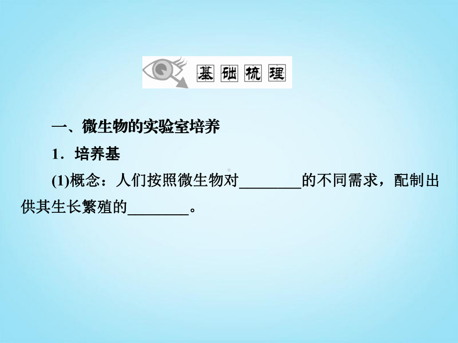 高考生物一轮复习-专题2-微生物的培养与应用课件-新人教版选修.ppt_第3页