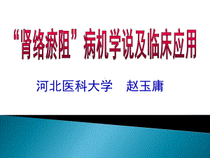 赵玉庸肾络瘀阻病机学说课件.ppt