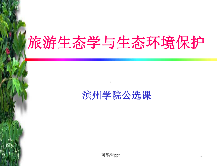 旅游活动对生态环境的影响课件.ppt_第1页